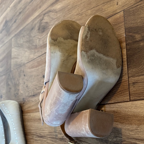 Steve Madden Tan Open-Toe Heels - Picture 3 of 3